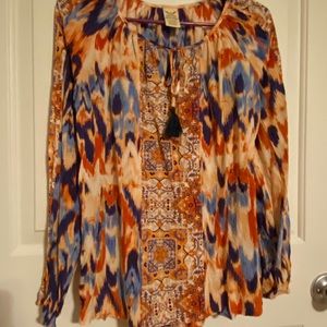 faded glory long sleeve blouse